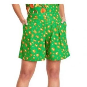 Tabitha Brown for target animal print shorts s green linen coolots new nwt